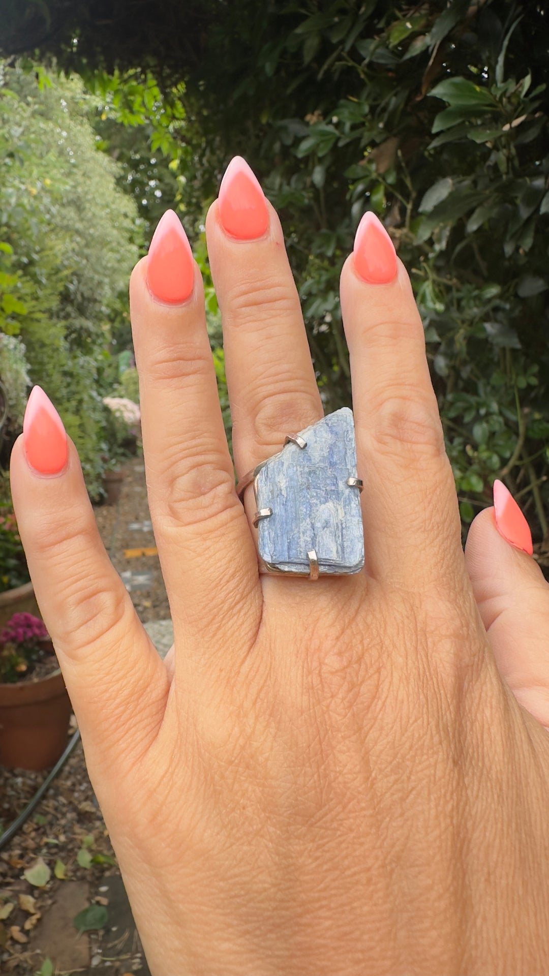 Amazonian Brazilian Silver Natural Crystal Rings