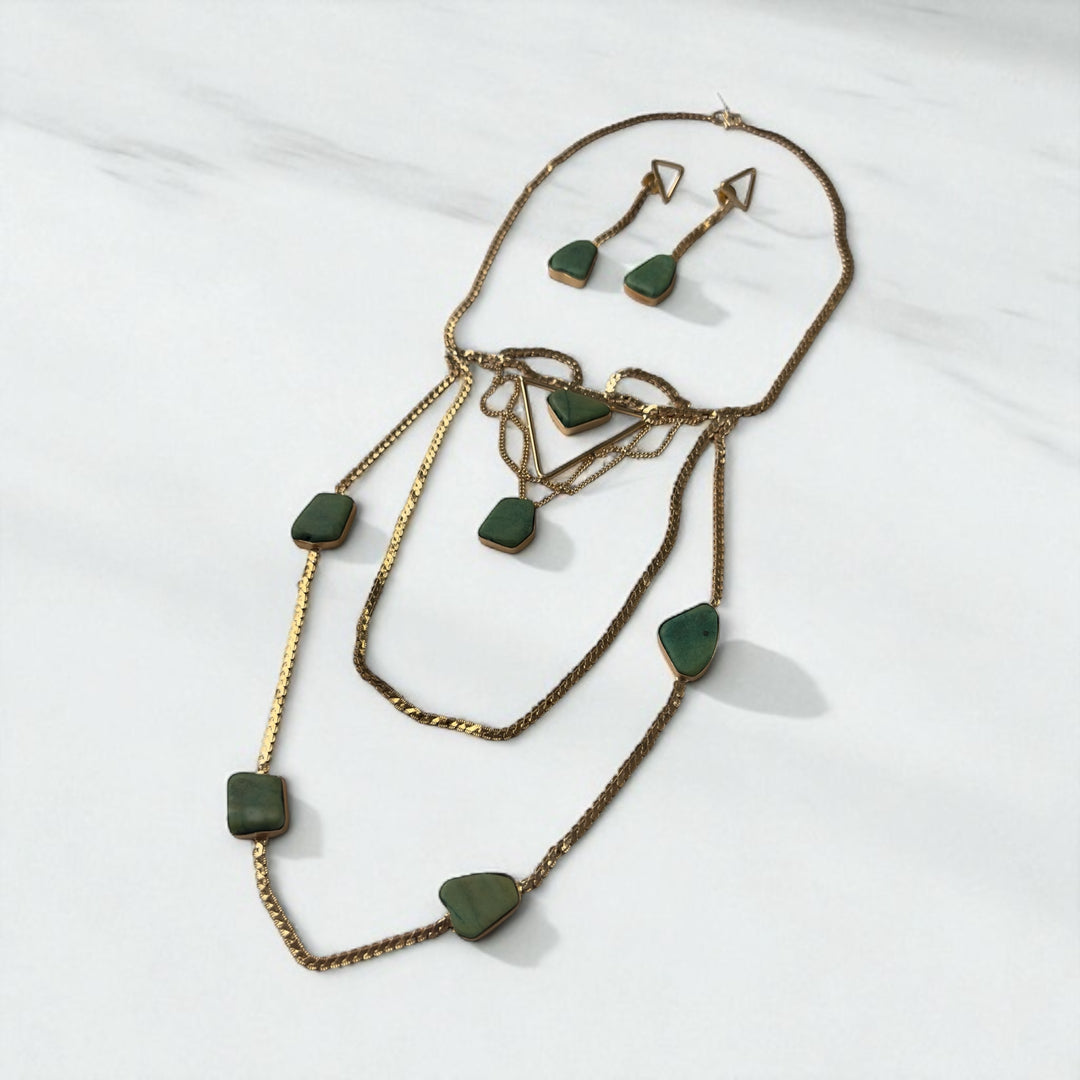 The Empress Rajasthani Turquoise Necklace Set