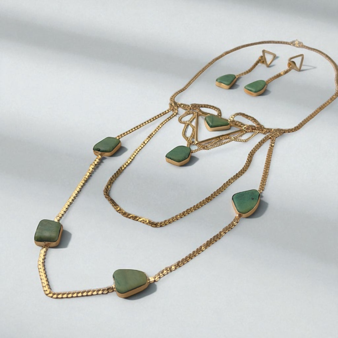 The Empress Rajasthani Turquoise Necklace Set