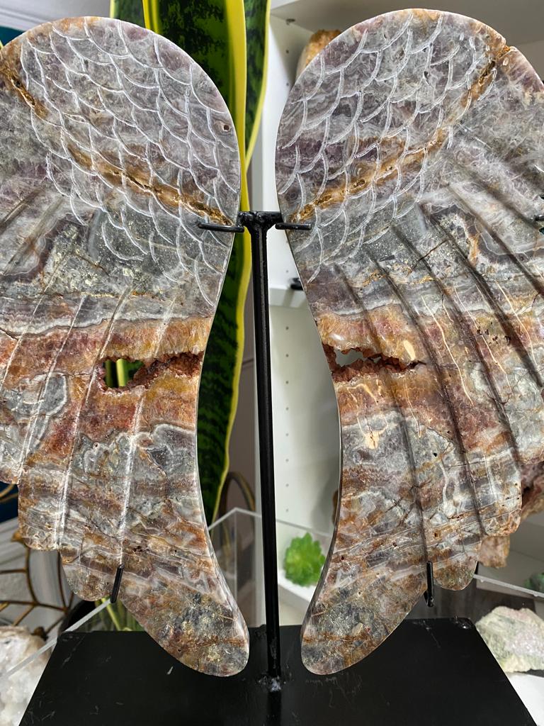 Hand made Large Amethyst Angel Wings