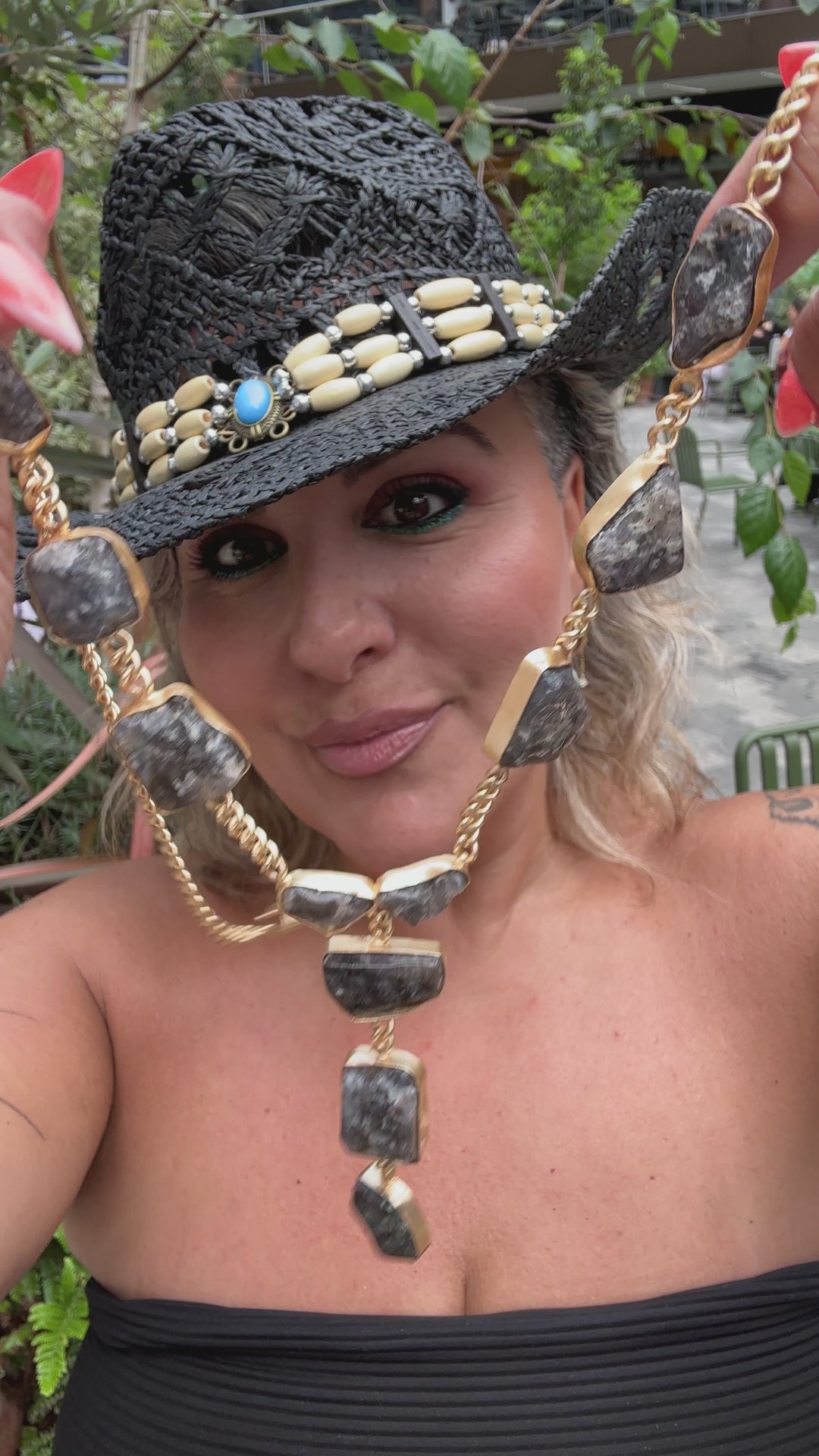The Elaria Necklace Set – Smoky Quartz