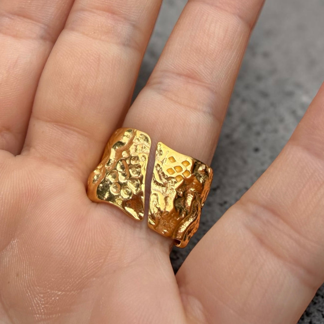 The Byzantine Relic Ruby Trinity Ring