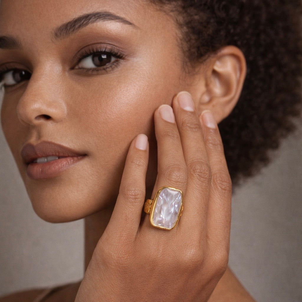 Ocean Light Pearl Ring