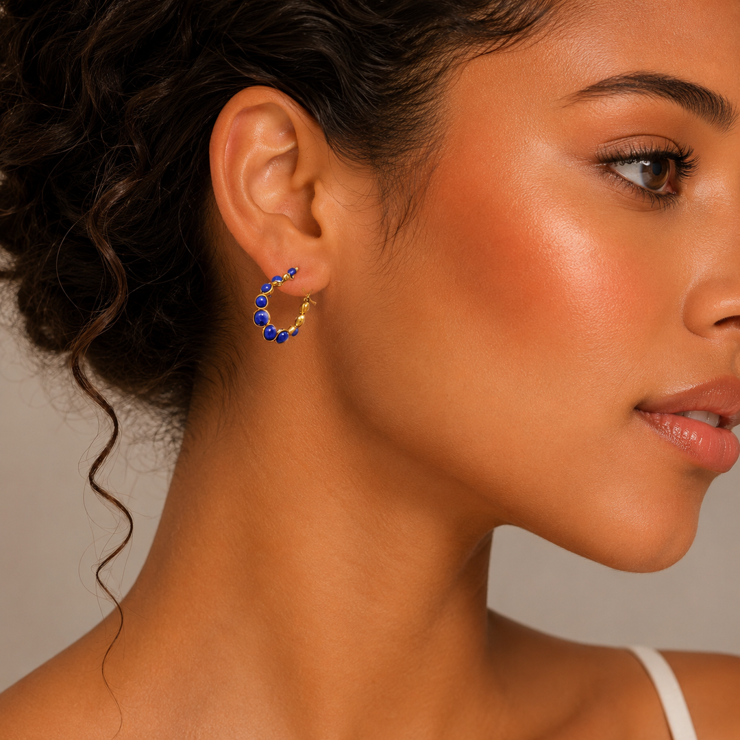 Whimsical Lapis Lazuli Earrings