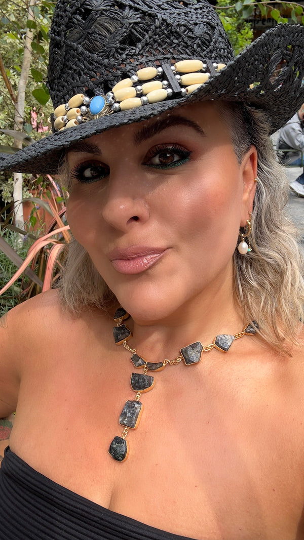 The Elaria Necklace Set – Smoky Quartz