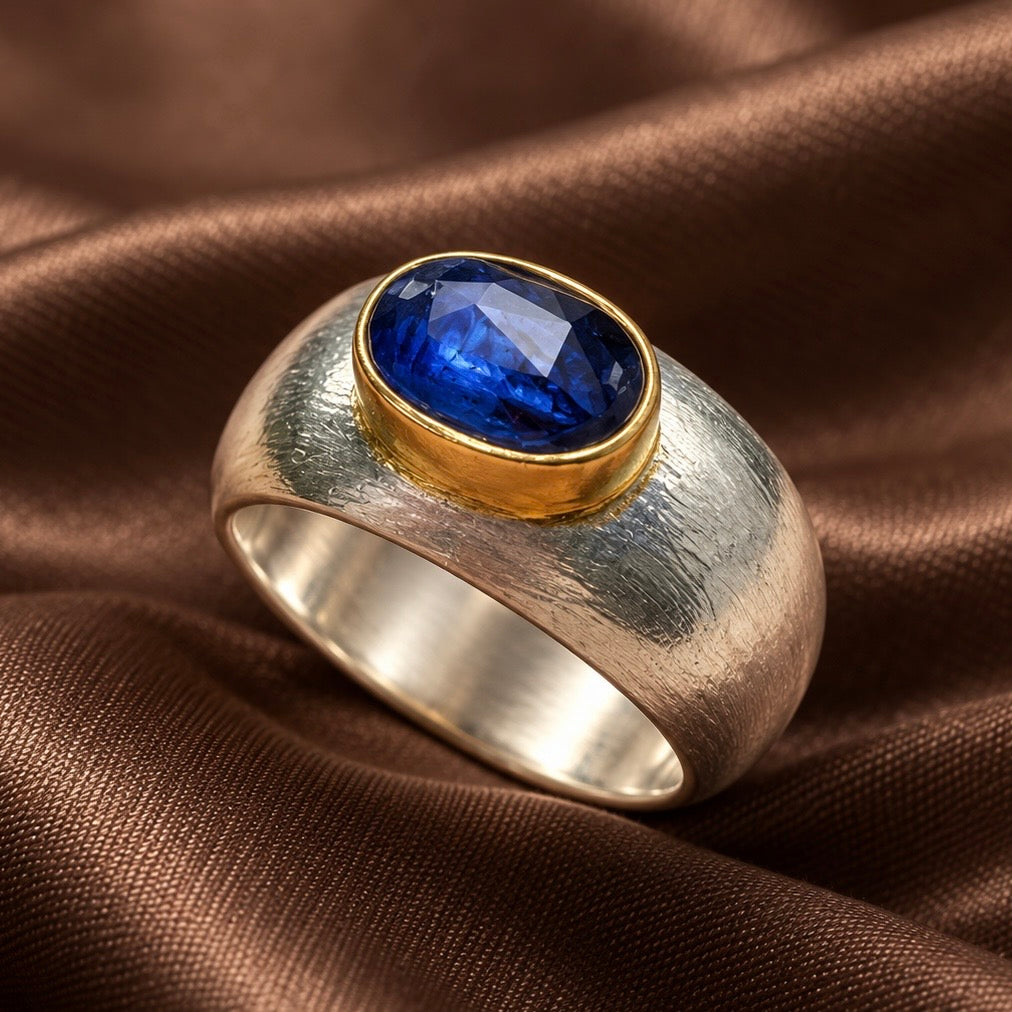 Blue Kyanite Horizon Ring