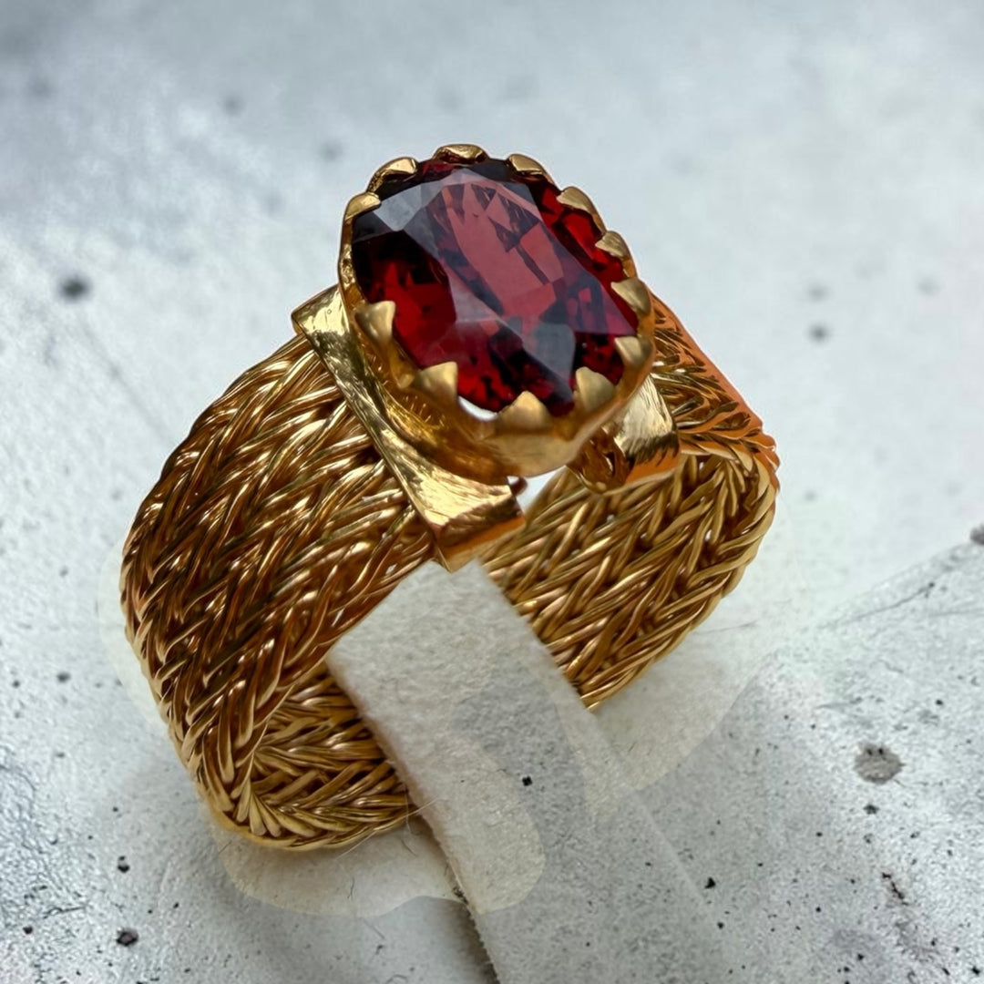 Ruby Woven Sovereign Ring