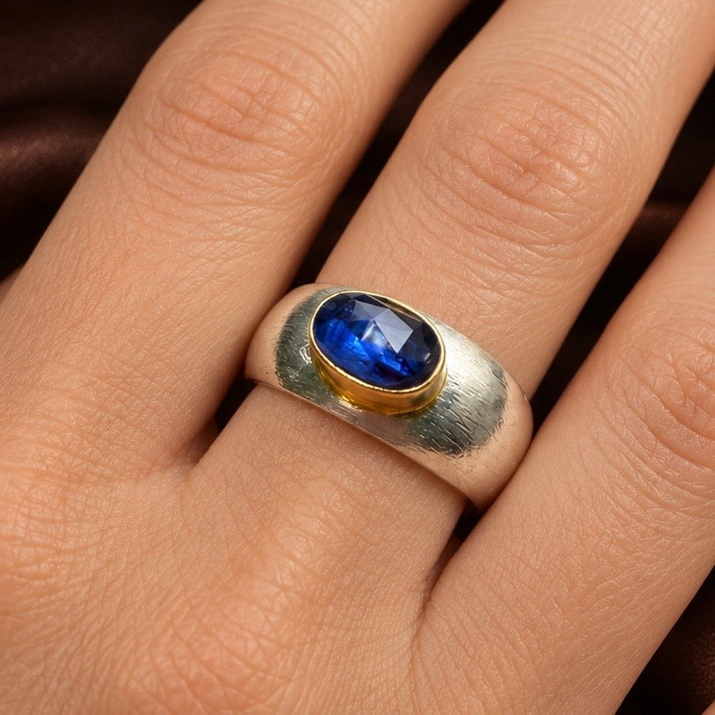 Blue Kyanite Horizon Ring