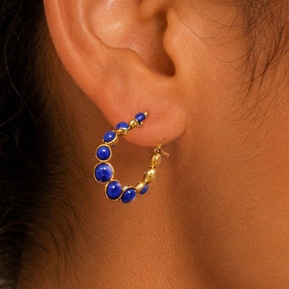Whimsical Lapis Lazuli Earrings