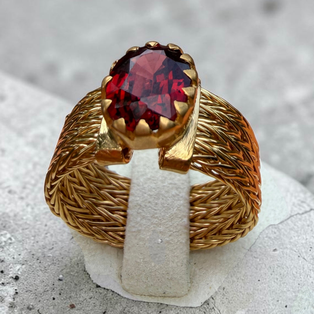 Ruby Woven Sovereign Ring