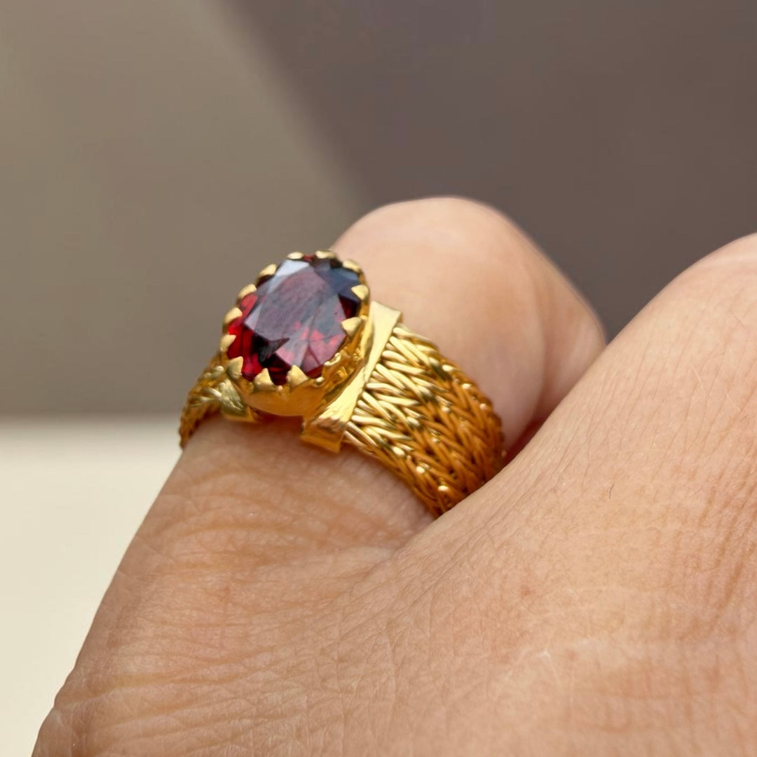 Ruby Woven Sovereign Ring