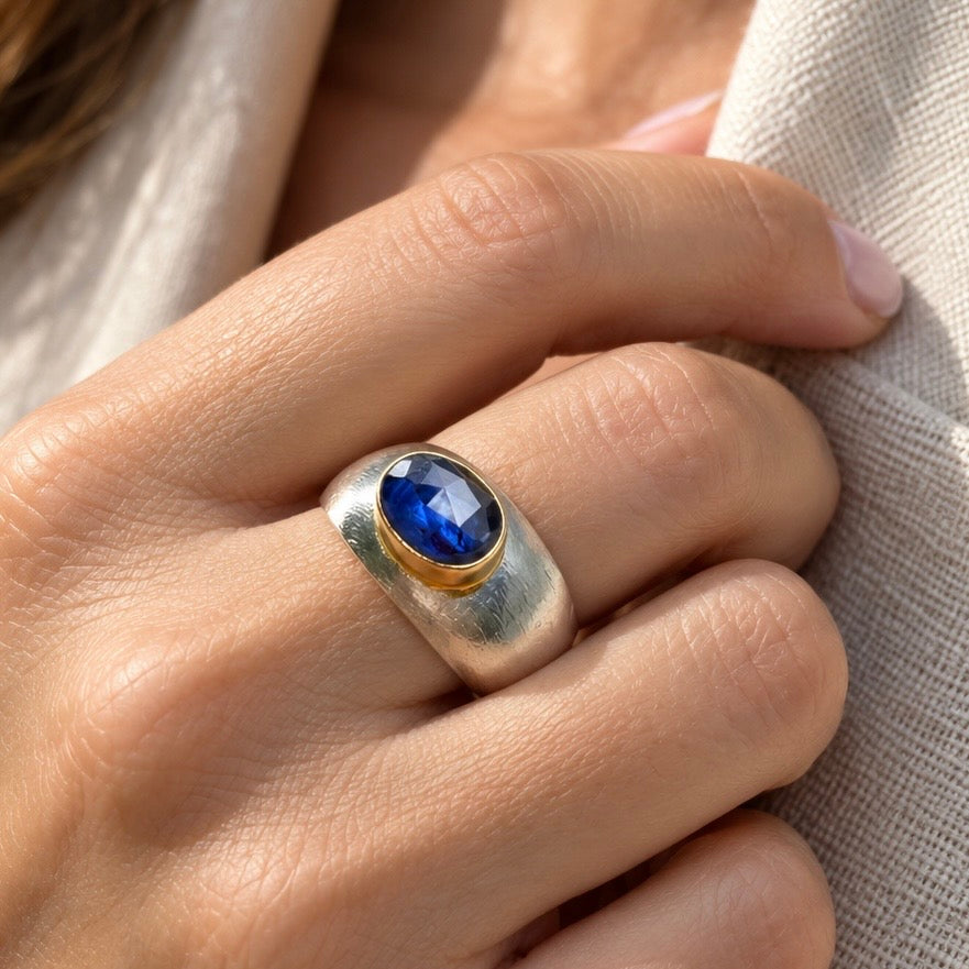 Blue Kyanite Horizon Ring