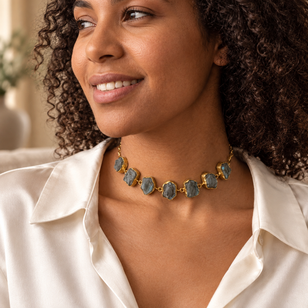 Seven-Stone Labradorite Choker