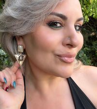 Pyramidia Tiger’s Eye Earrings