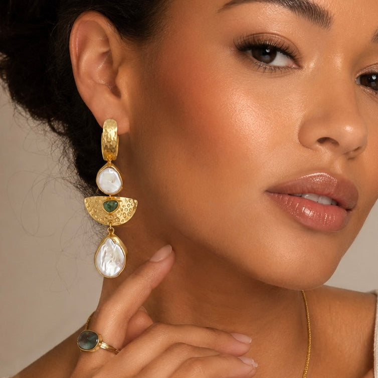 The Oceans Whisper Pearl Earrings