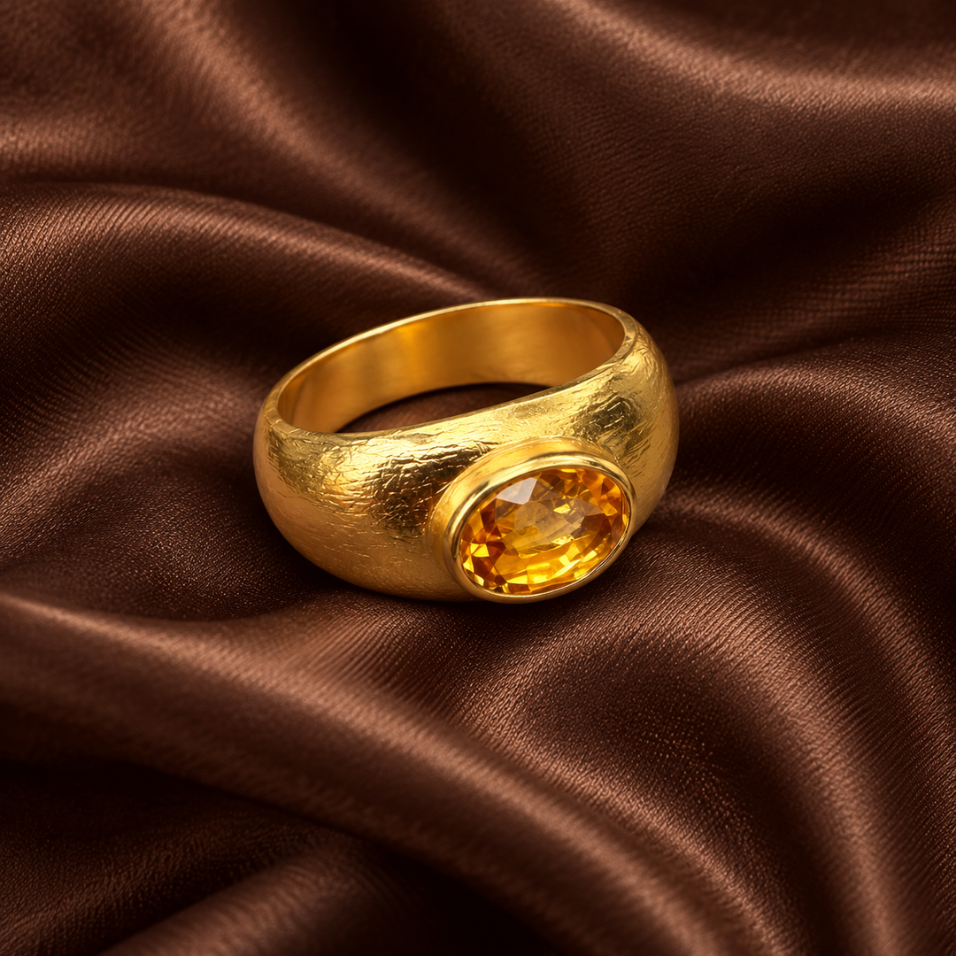 Citrine Sunlit Sovereign Ring