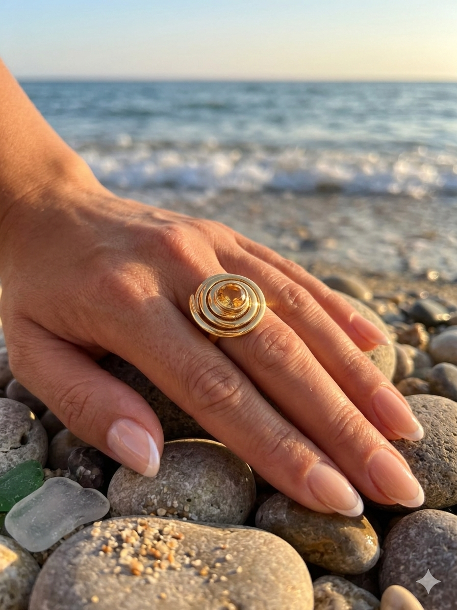 The Solaris Gold Infinity Ring