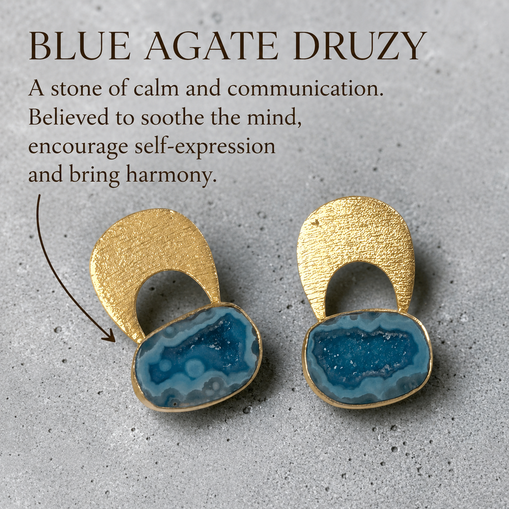 Blue Agate Druzy.