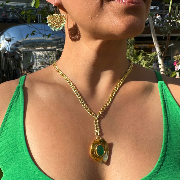 Emerald Muse Entwined Necklace
