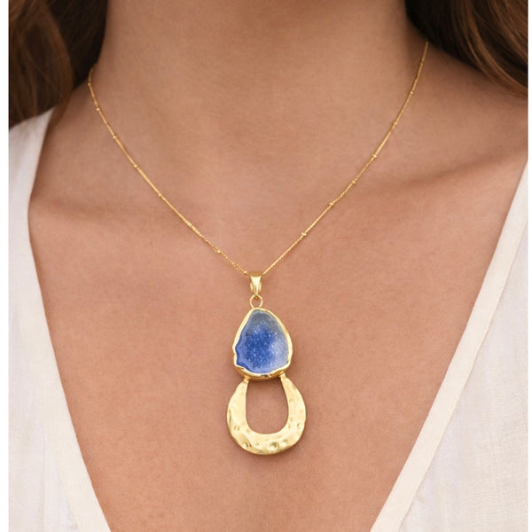 Agate MoonKeeper Pendant Necklace