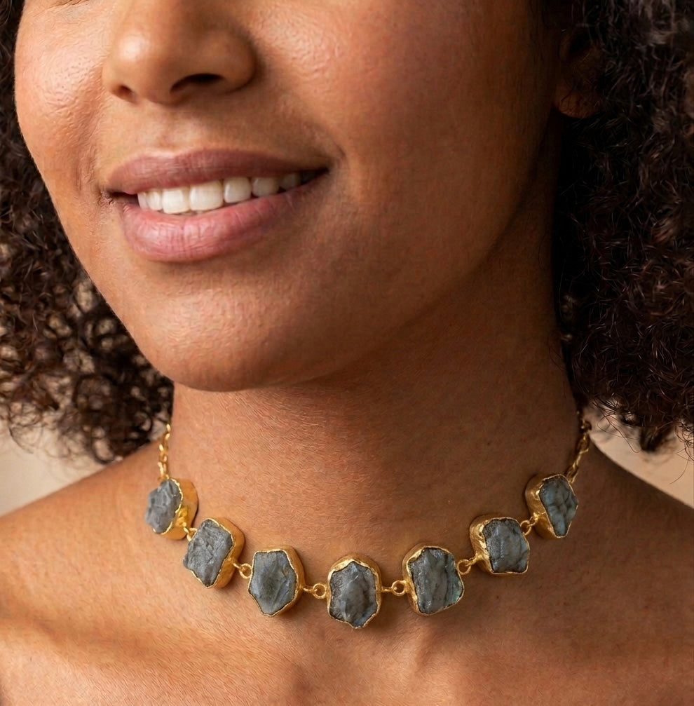 Seven-Stone Labradorite Choker