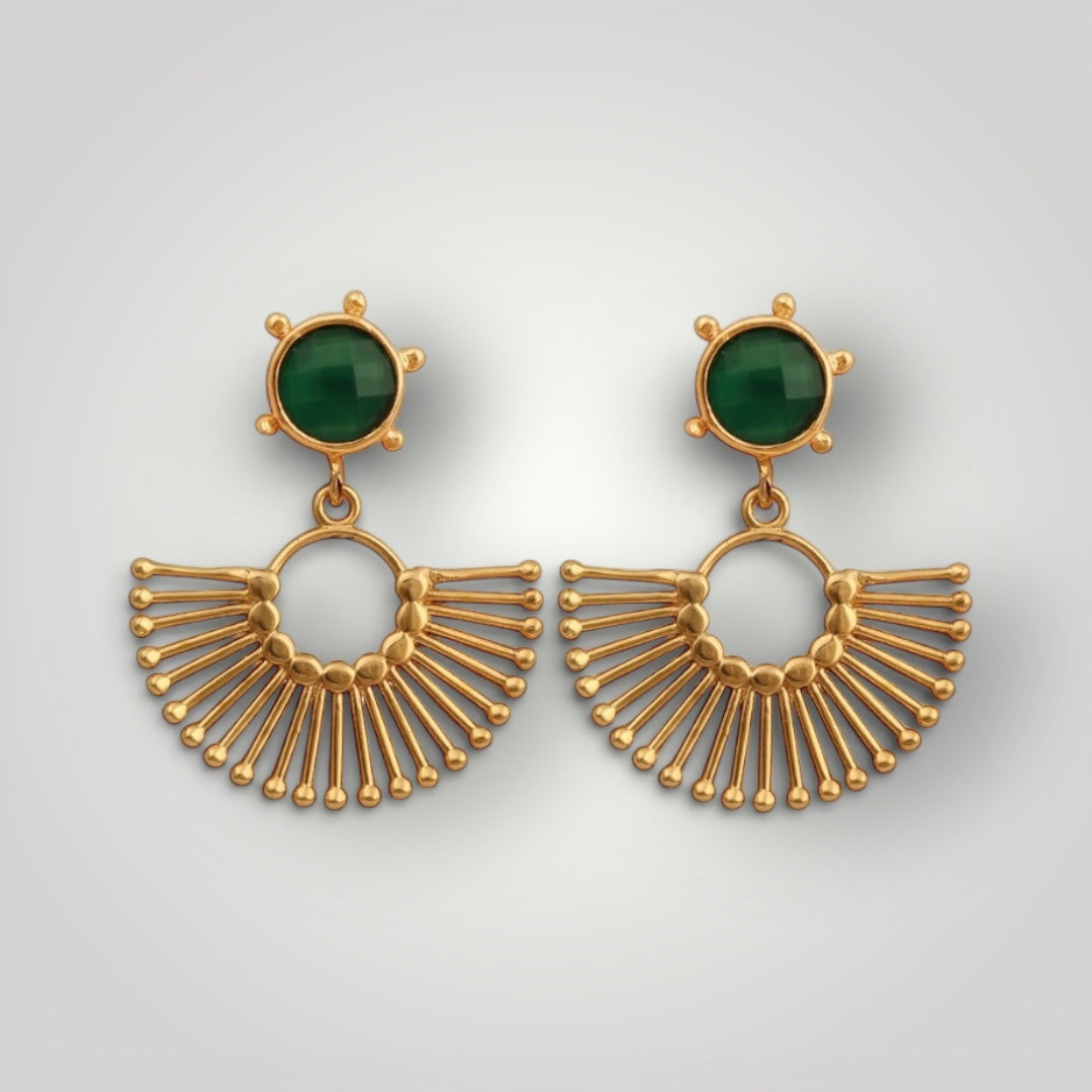 Emerald Radiance Earrings