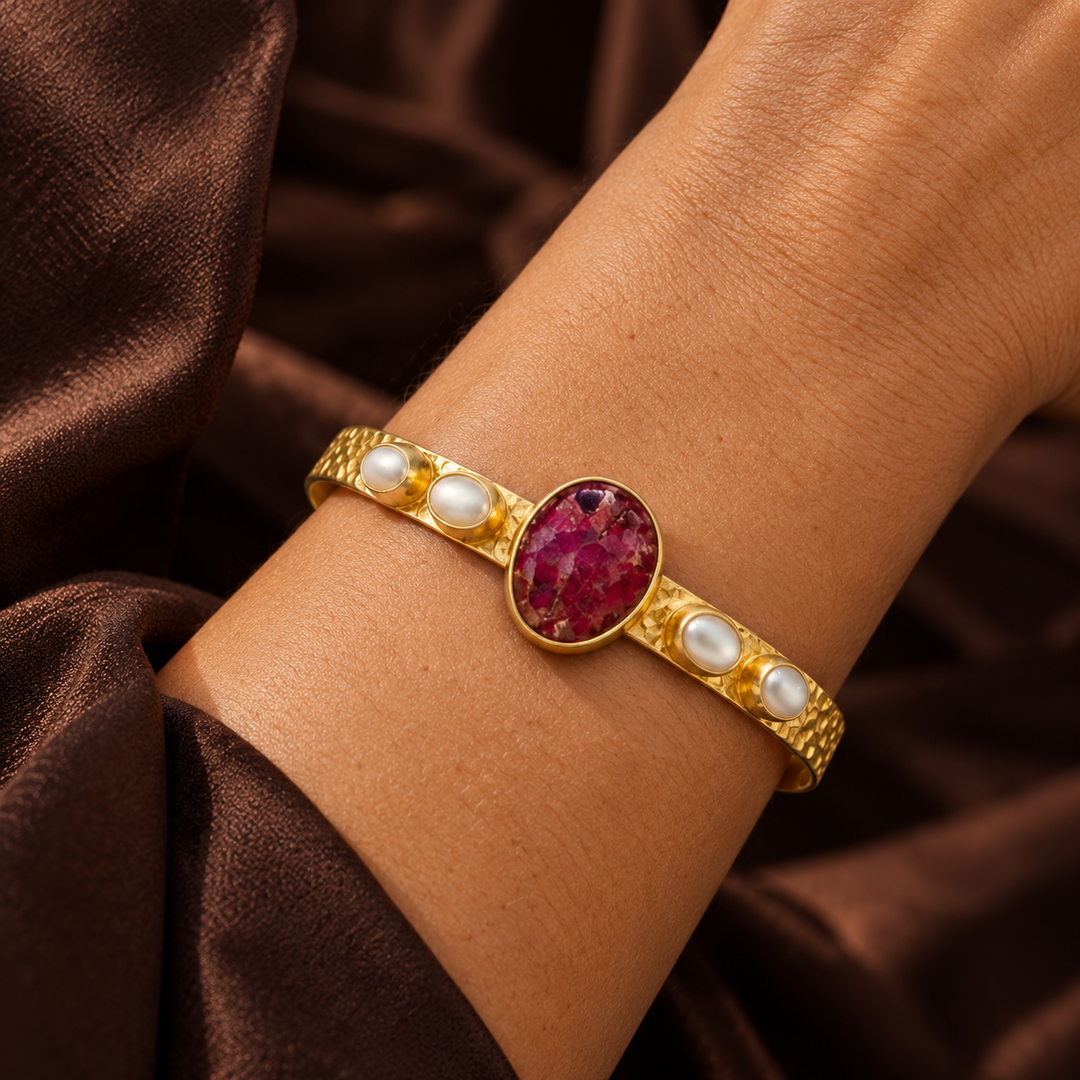 Ruby Horizon Bangle
