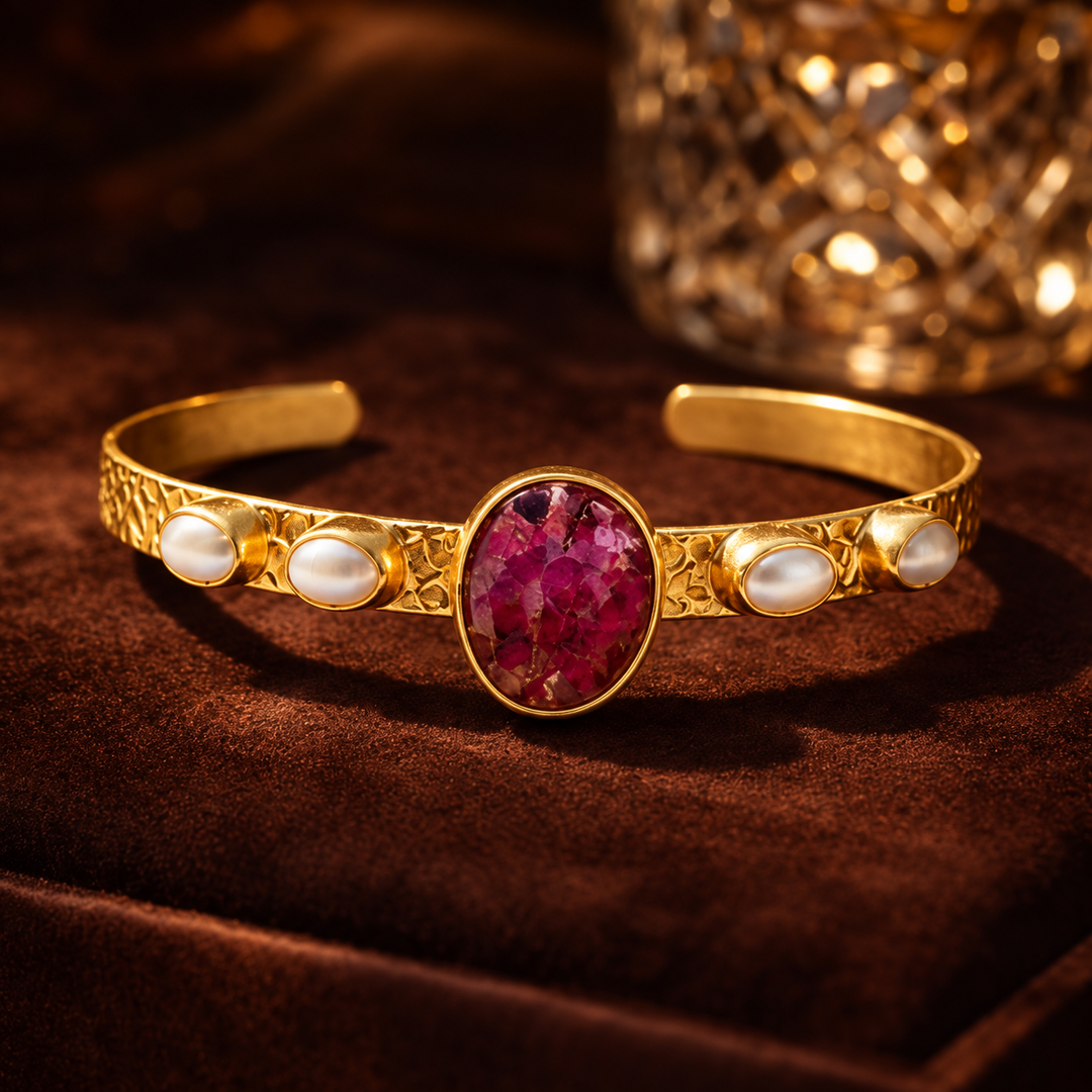 Ruby Horizon Bangle