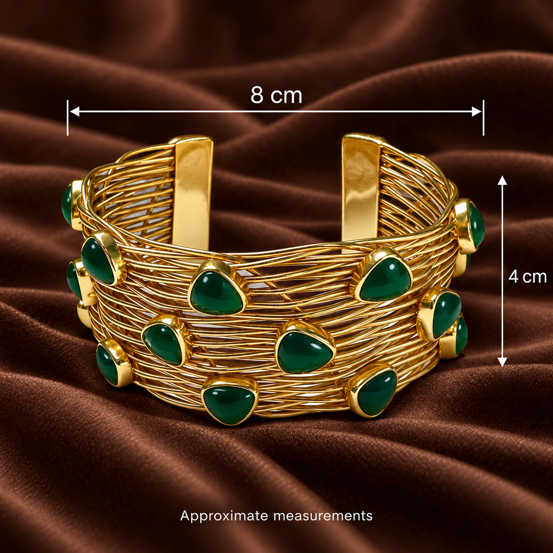 The Shield Of Nyx Green Onyx Cuff
