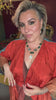 The Ethnic Allure Green Aventurine & Abalone Shell Necklace and Earring Set